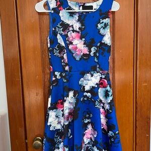 Cynthia Rowley Blue Floral Mini Dress